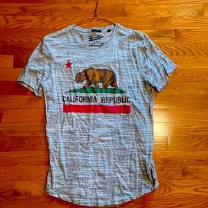 Short-sleeve Medium grey California Republic shirt, perfect condition